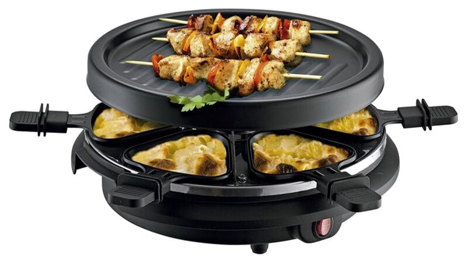 Raclette y plancha 800w, 6 comensales, 230V