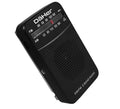 Radio de bolsillo, AM-FM, portatil, analogica, 2 pilas AA