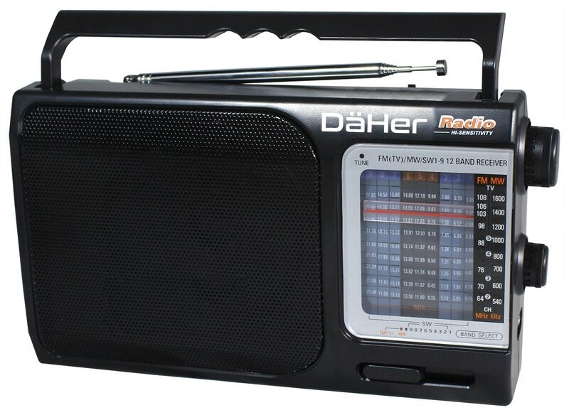 Radio analógico multibanda FM/AM/SW 1-9