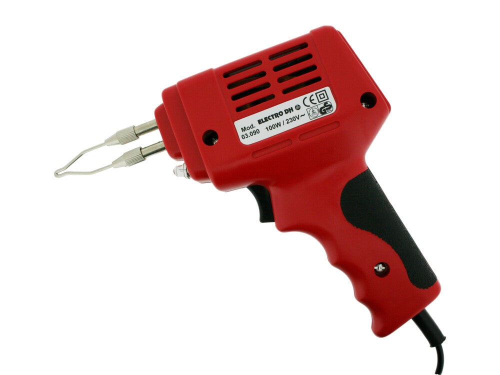 Soldador eléctrico tipo pistola, 100W, 230V, soldadura estaño, electronica
