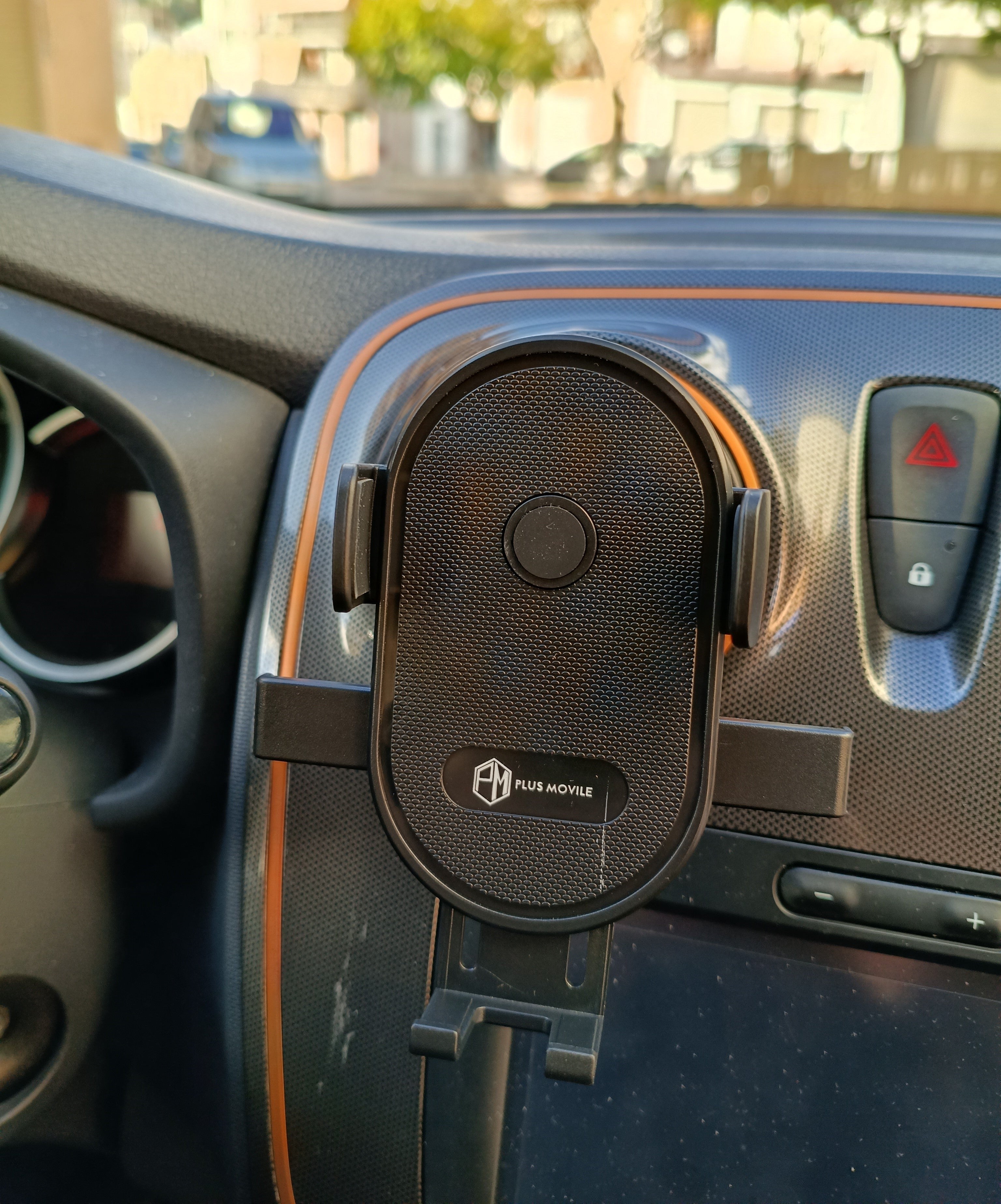 Soporte movil, Dacia Sandero II,Mercedes Benz, etc., rejilla redonda.