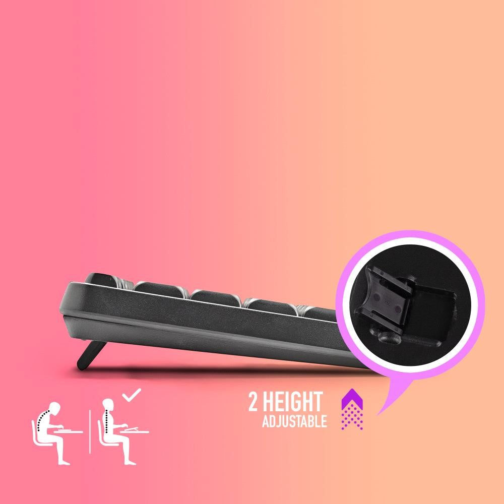 Teclado USB versátil con 12 teclas multimedia integradas para control rápido de audio, volumen y funciones de reproducción.&nbsp;