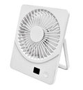 Ventilador plano recargable, 18x14 cm, sobremesa, USB